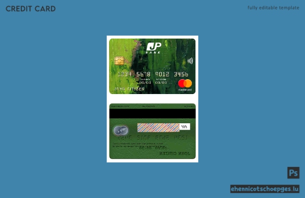 Beispielvorschau der Japan Post Bank Mastercard